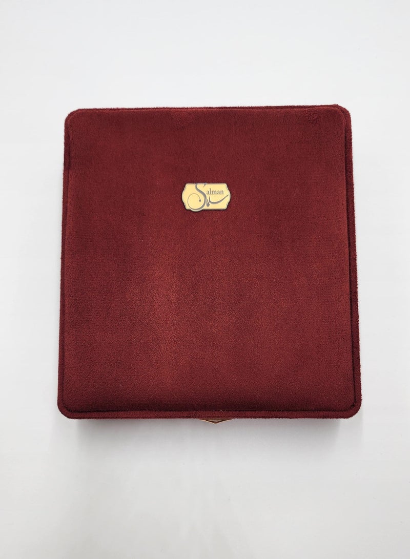 Salman Saffron Super Negin Safron in Velvet Gift Box with prop - Box Size 205x190x47 mm - Image 4