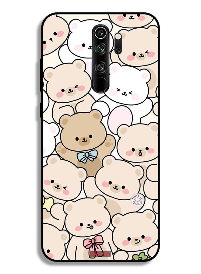 Tolwak Xiaomi Redmi Note 8 Pro Protective Case Cover Bears Pattern - Image 2