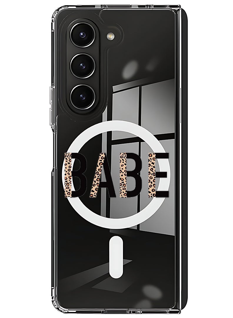 Theodor Magnetic Case for Samsung Galaxy Z Fold 6 Compatible with MagSafe Wireless Charging, Shockproof Phone Bumper Cover Babe - Image 1