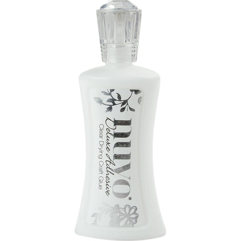 Nuvo Tonic Studios Nuvo Deluxe Adhesive 200N 2oz Clear Drying Craft Glue | Waterproof, Long-Lasting Formula with Built-in Brush | Multipurpose - Ideal for Paper, Fabric, and Mixed-Media Projects - Image 1