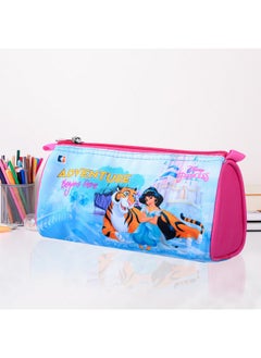 Kuber Industries Kuber Industries Pencil Pouch | Multi-Purpose Travel Pouch | Kids Stationary Pencil Case | Pencil Utility School Pouches | Geometry Box | Disney Princess | Large | Pink & Blue  - Image 1