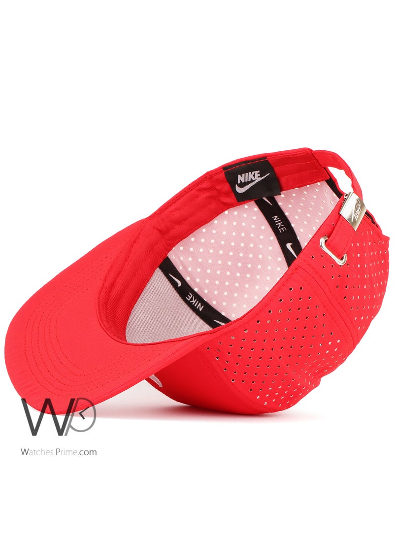NIKE ORIGINAL Nike Snapback hip hop Cap Red Color Cotton Hat For Men  - Image 4