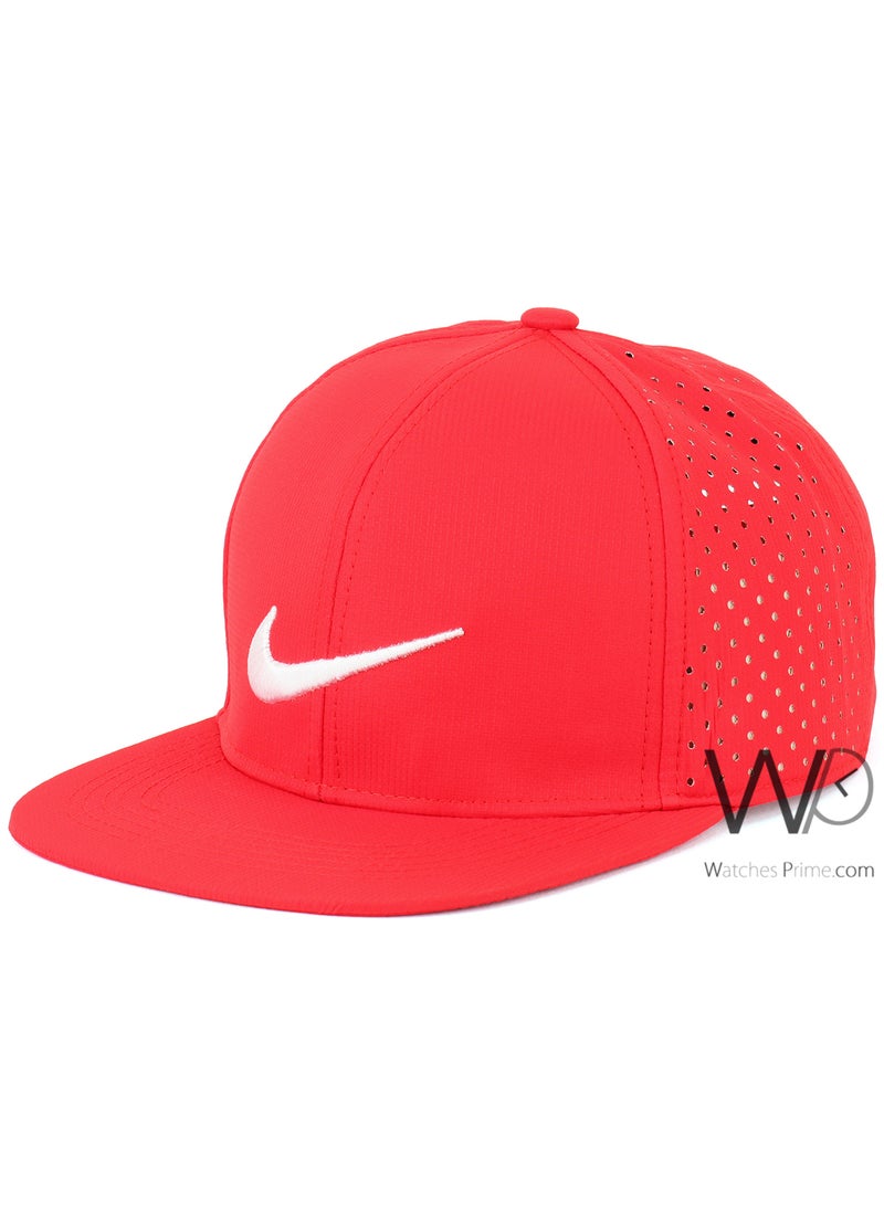 NIKE ORIGINAL Nike Snapback hip hop Cap Red Color Cotton Hat For Men  - Image 1