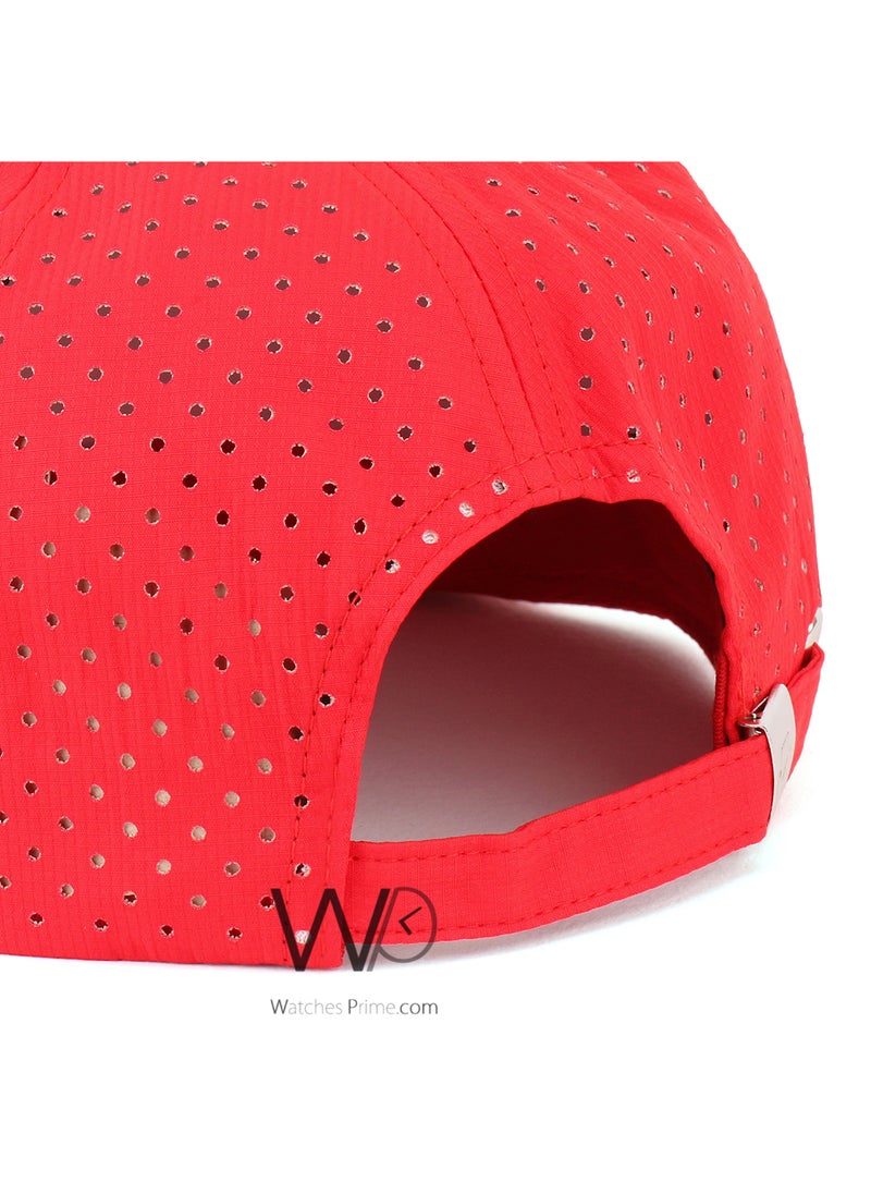 NIKE ORIGINAL Nike Snapback hip hop Cap Red Color Cotton Hat For Men  - Image 3