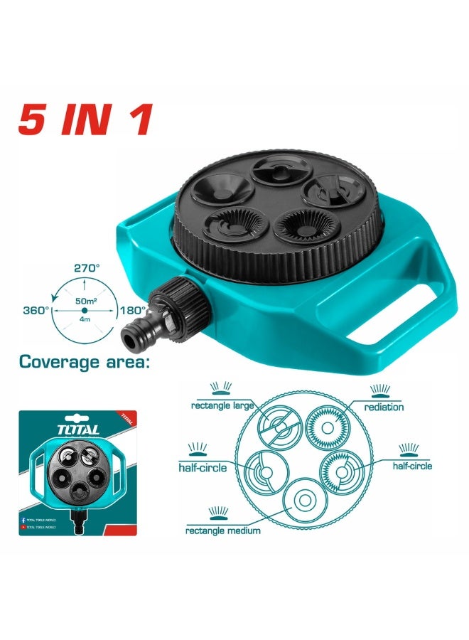 TOTAL 5-in-1 Circular Water Spray Nozzle - Image 1