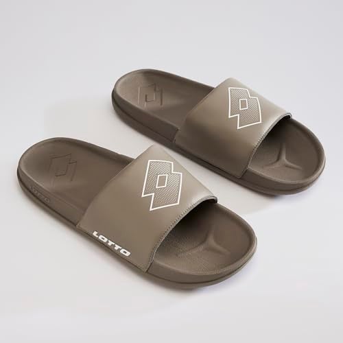 Lotto Men Enduro Plus Brown Slides - Image 3
