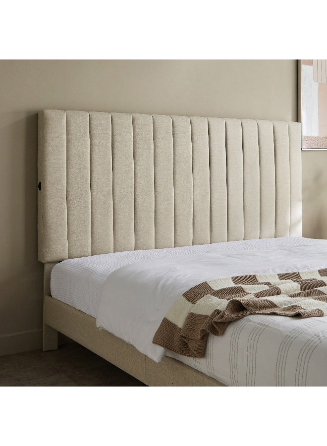 Home Box سرير ملكي مبطن ذكي بلايز مع 2 طاولات جانبية - 180x200 سم - Image 3