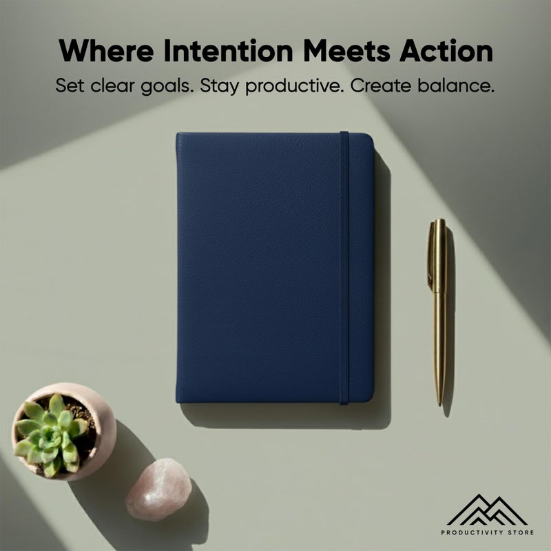 PRODUCTIVITY STORE Dated, 2026 Planner, 5.8â€ x 8.3â€ - The #1 Productivity Planner to Achieve Your 2026 Goals - Planner 2026-2027 by PRODUCTIVITY STORE (A5, NAVY BLUE) - Image 2