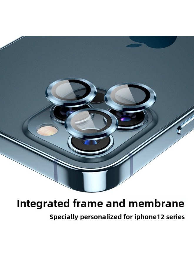 Generic - Suitable For Apple 13 Lens Film Glass For iphone11 Promax Eagle Eye Protector 12mini Rear Camera Film-Color:Eagle Eye [sea Blue]]-Size:12ProMax Single-grain Package - Image 1