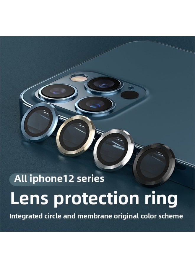 Generic - Suitable For Apple 13 Lens Film Glass For iphone11 Promax Eagle Eye Protector 12mini Rear Camera Film-Color:Eagle Eye [sea Blue]]-Size:12ProMax Single-grain Package - Image 1