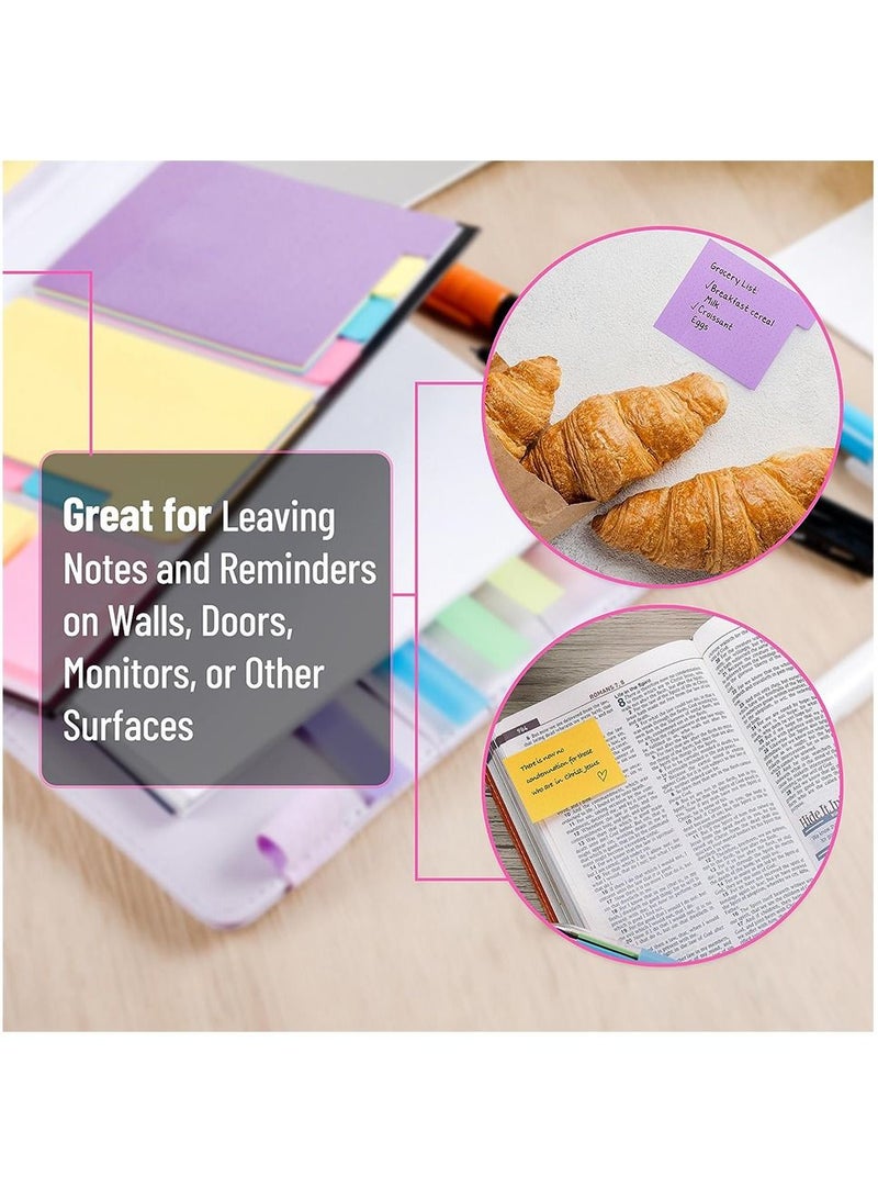 Generic Sticky Notes Set, 410 Pack, School Supplies, Office Supplies, Planner Sticky Note Dividers Tabs, Book Notes  - Image 4
