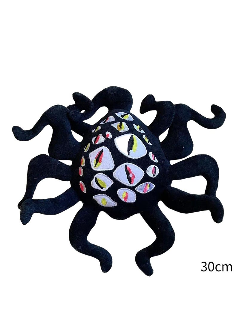 General 1-Pieces Strange Funny Stuffed Plush Toy Rainbow Friends Series Action Doll Black-D 