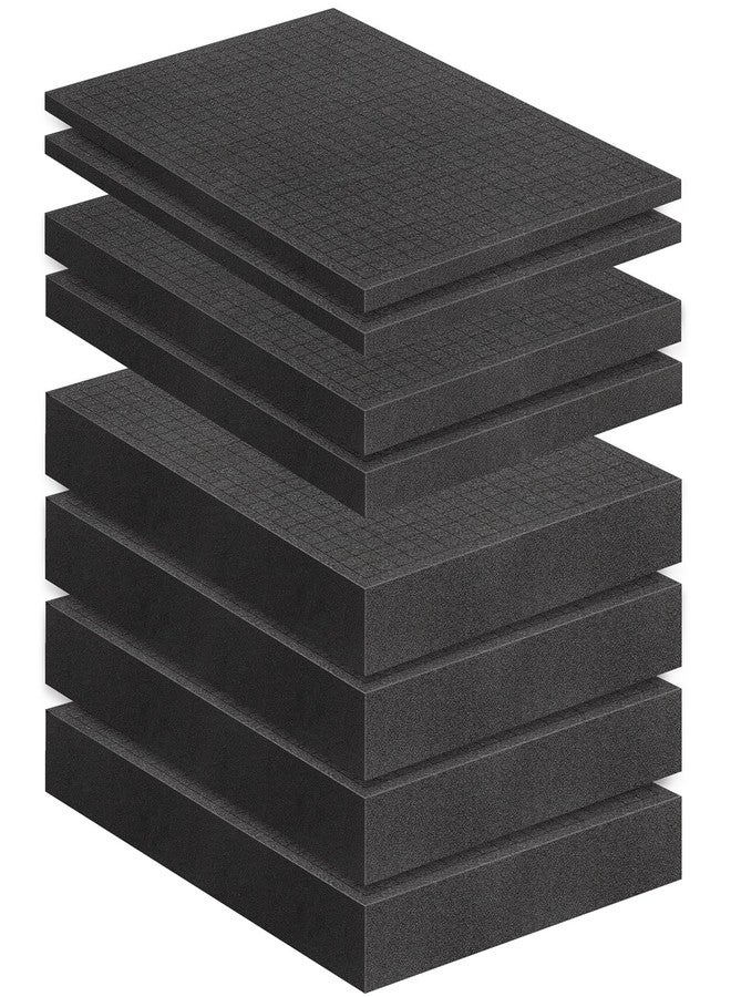 JZHLLA 8 Pcs Pick and Pluck Foam Sheets - 3 Sizes, Pre-Cubed, Polyethylene for Crafts, Toolboxes, Storage - Image 1