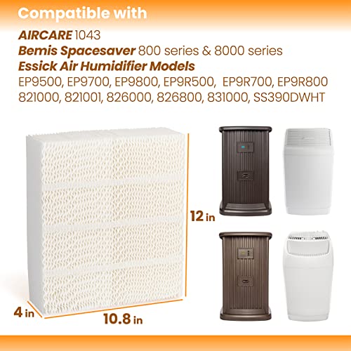 ANTOBLE 1043 Humidifier Filter Replacement for Essick Air AIRCARE EP9500 EP9700 EP9800 EP9R500 EP9R800 826000 831000 and Bemis Space Saver 800 8000 Series Evaporative Humidifiers - Image 2