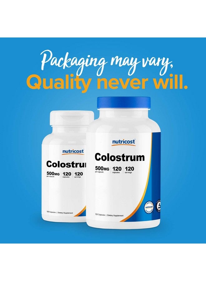 Nutricost كولستروم 500 ملغ 120 كبسولة خالية من الغلوتين وغير معدلة وراثيًا - Image 4