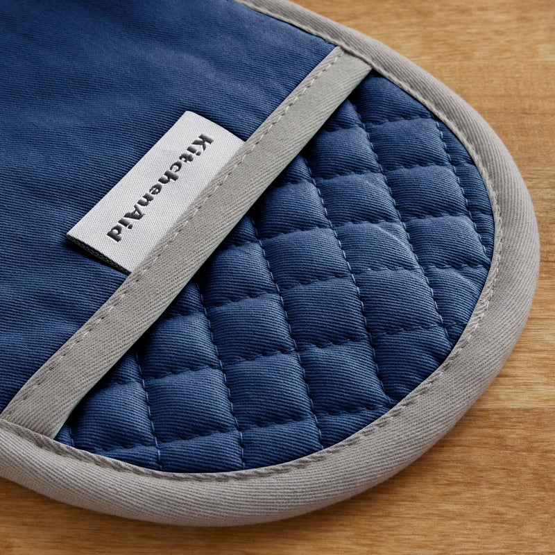 KitchenAid Asteroid Pot Holder 2-Pack Set  Blue Willow  6.5""x10"" - Image 4