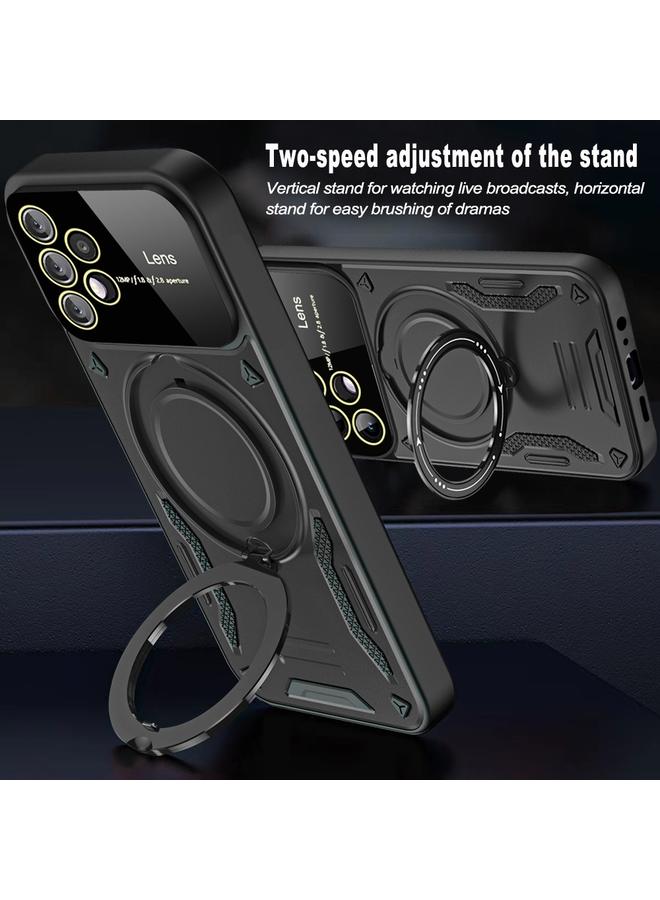 S-TOP Case For Samsung Galaxy A52 4G / 5G Large Window MagSafe Holder Phone Case - Image 5