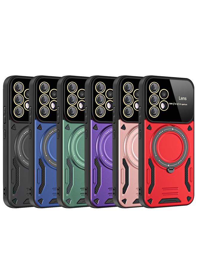 S-TOP Case For Samsung Galaxy A52 4G / 5G Large Window MagSafe Holder Phone Case - Image 2