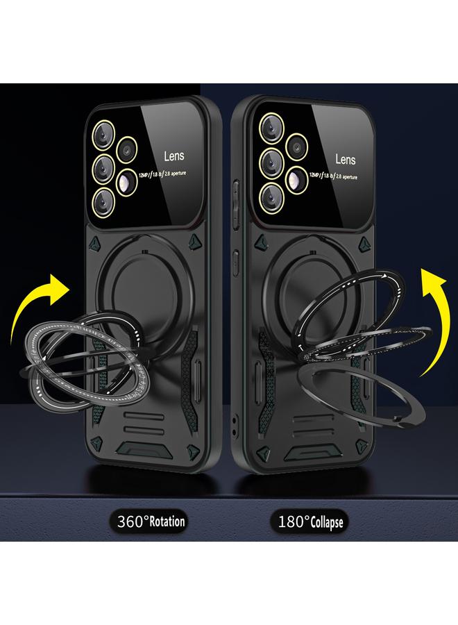 S-TOP Case For Samsung Galaxy A52 4G / 5G Large Window MagSafe Holder Phone Case - Image 4