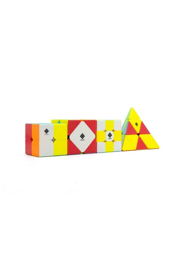Cubelelo Cubelelo 2x2, 3x3, Pyraminx & Skewb Combo Stickerless | Speedcube Set for Kids & Adults | Smooth & Durable Puzzle Cubes | Ideal Combo for Beginners & Pros - Image 3