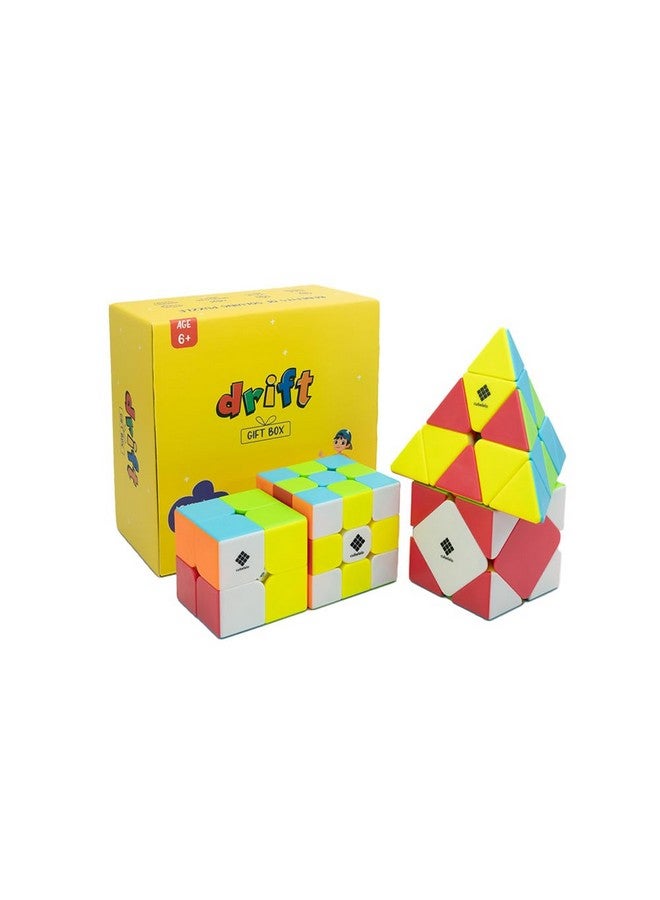 Cubelelo Cubelelo 2x2, 3x3, Pyraminx & Skewb Combo Stickerless | Speedcube Set for Kids & Adults | Smooth & Durable Puzzle Cubes | Ideal Combo for Beginners & Pros - Image 1
