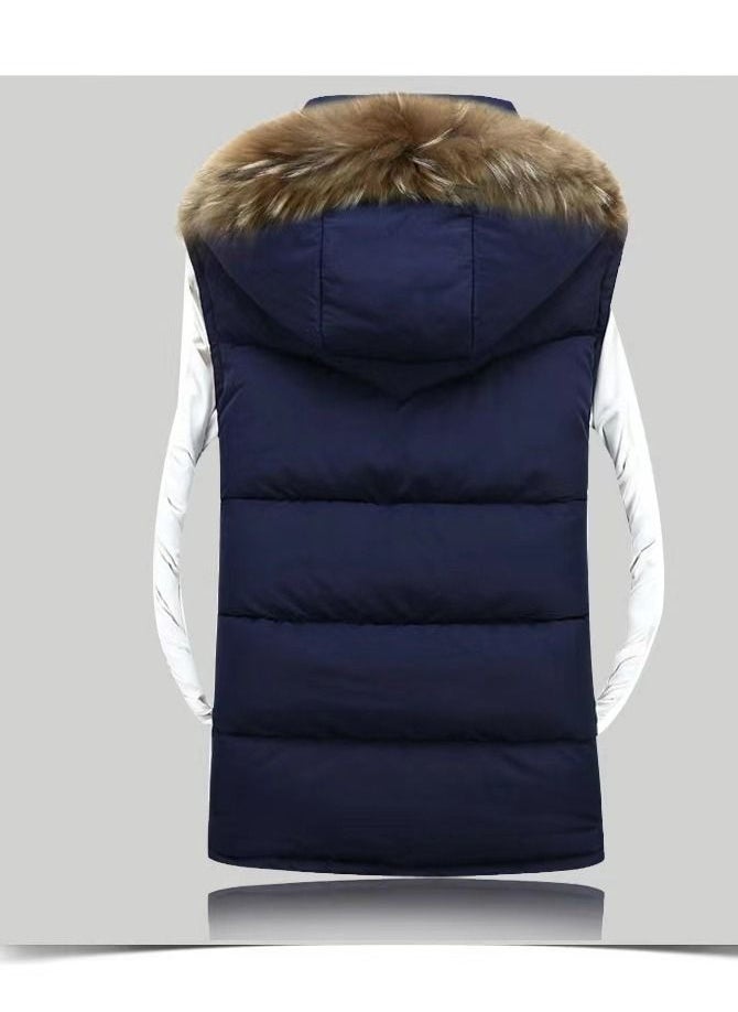 Loquat Women Winter Fashion Simple Thickened Hooded Vest  - Image 2