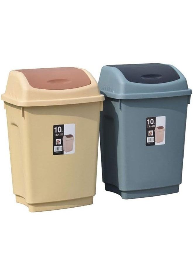 NKX Premium 10-Litre Plastic Trash Bin with Durable Construction  - Image 2