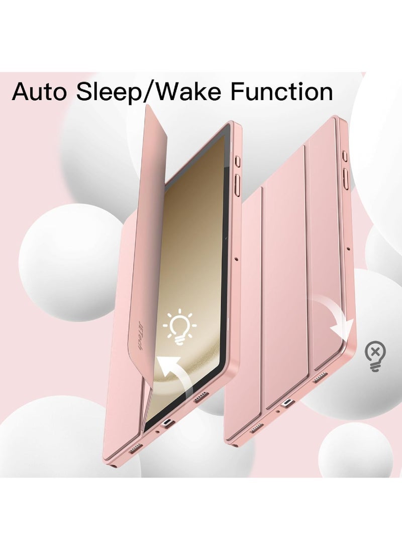 Captaintech Case for Samsung Galaxy Tab A9+ / A9 Plus 11-Inch 2023 Soft TPU Tri-Fold Stand Protective Tablet Cover Auto Wake/Sleep - Image 4