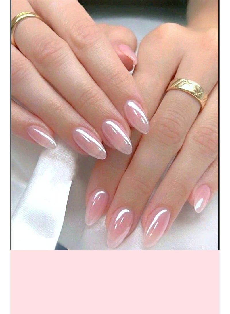 Fingernails Cat Eye + One double face adhesive sheet (Rose - High Gloss ).