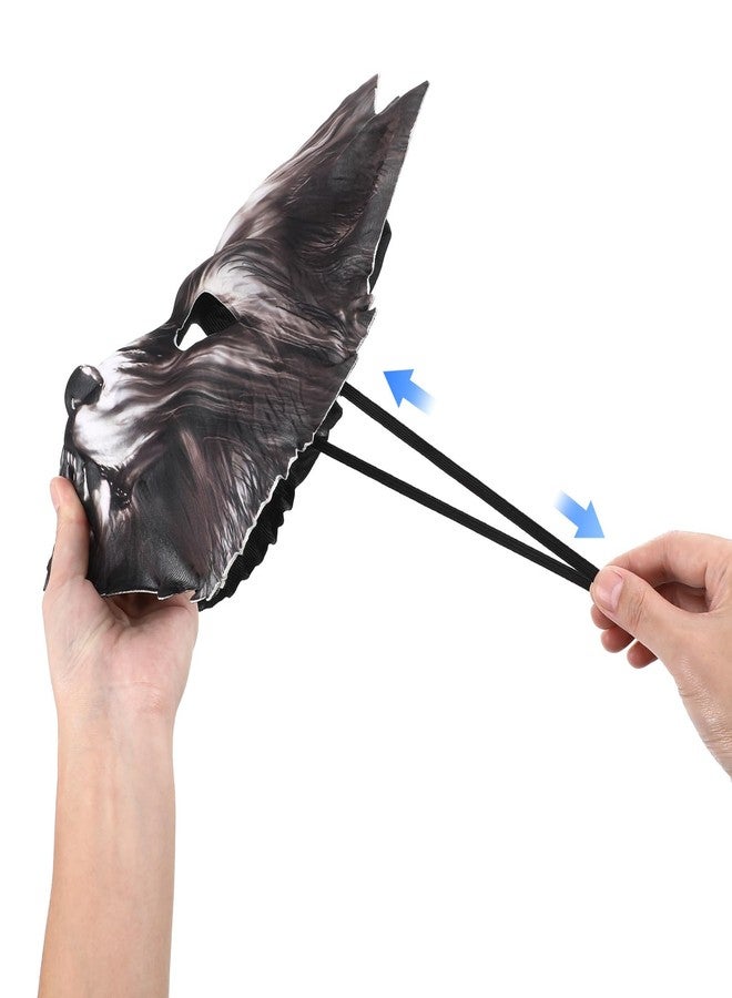 Amosfun EVA Wolf Head Halloween Mask Simulation Animal Halloween Mask Carnival Cosplay Party Supplies - Image 3
