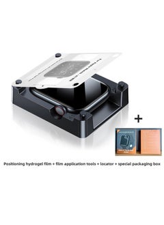 Applicable To Apple Watch Film Hydrogel Film Soft Film AppleWatchS10/S9 Positioner Protective Film Finisher-Color:Hydrogel Film + Cleaning Tools + Locator + Packaging Box-Dimensions:41mm（iWatch S9/8/7）