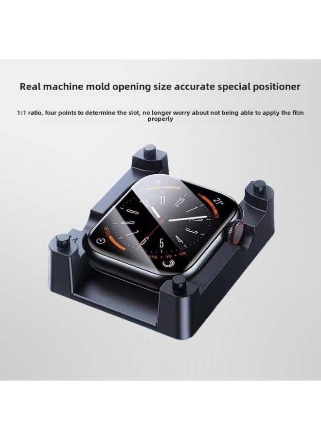 Generic - Applicable To Apple Watch Film Hydrogel Film Soft Film AppleWatchS10/S9 Positioner Protective Film Finisher-Color:Hydrogel Film + Cleaning Tools + Locator + Packaging Box-Dimensions:41mm（iWatch S9/8/7） - Image 1