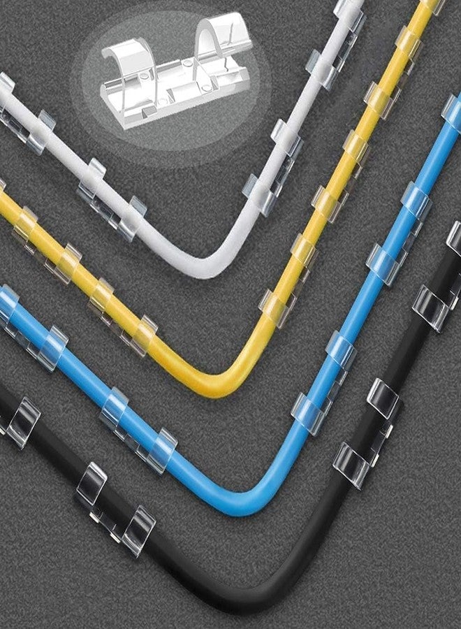 Zerolex Cable Management Clips, Self Adhesive, 60 Pieces, Wire Organizers for TV, PC, Laptop, Ethernet Cable - Image 5