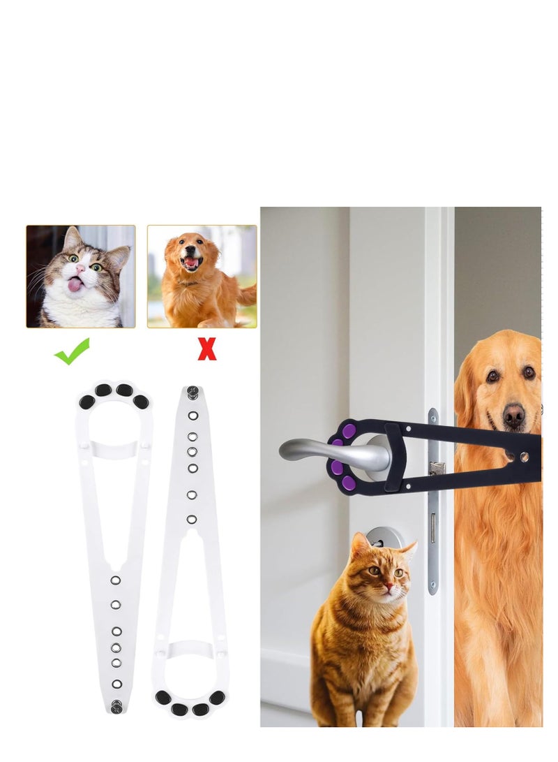 TRASSLE 2 Pack Cat Door Latch with Stabilizer, 7 Sizes Adjustable Cat Door Holder Latch to Keep Dog Out of Litter Boxes and Food, Economical Alternative of Pet Gates and Interior Cat Door  - Image 5