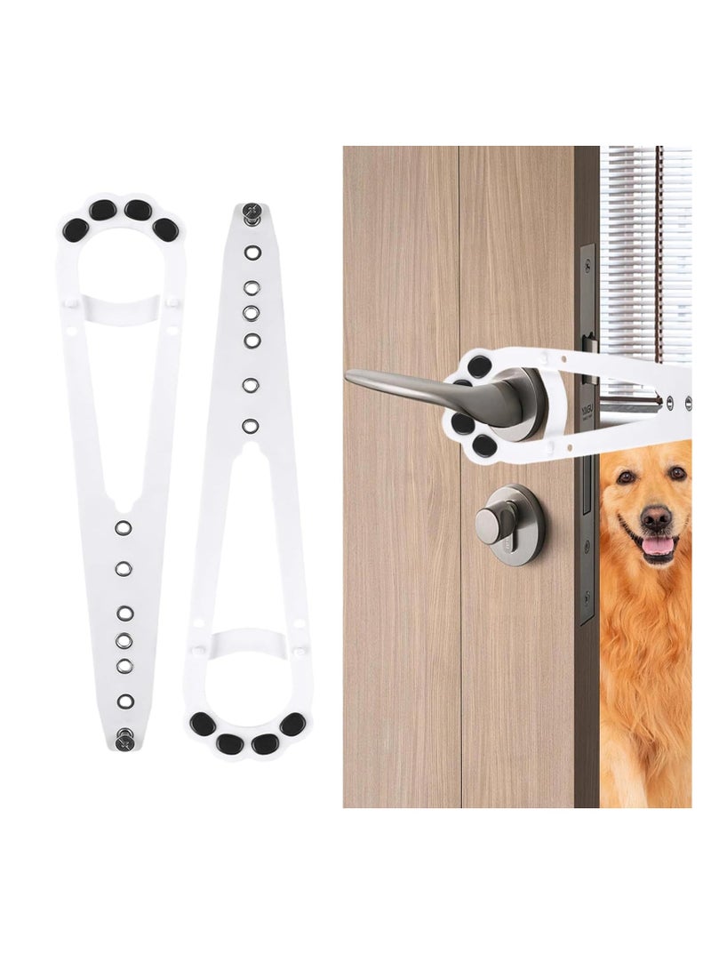 TRASSLE 2 Pack Cat Door Latch with Stabilizer, 7 Sizes Adjustable Cat Door Holder Latch to Keep Dog Out of Litter Boxes and Food, Economical Alternative of Pet Gates and Interior Cat Door  - Image 1