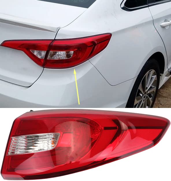 MISIOEK Tail Lights Assembly for Hyundai Sonata 2015 2016 2017 Right Passenger Side 92402C2000 HY2805129