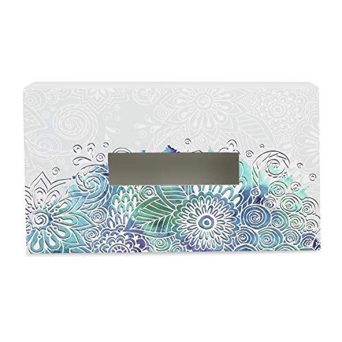 BRAHMA DESIGN Tissue Paper Holder | Abstract Flowers | Wooden Tissue Paper Box & Tissue Holder | Tissue Box for Home | Car Tissue Holder | Refillable Tissue Box for Car | Size 9" x 5" x 2.75" - Image 5