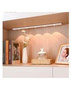60 cm Motion Sensor LED Light Wireless Smart Ultra Slim USB LED Light for Kitchen Cabinet Bedroom Wardrobe Indoor Night Light White(1 Pack 60 cm)