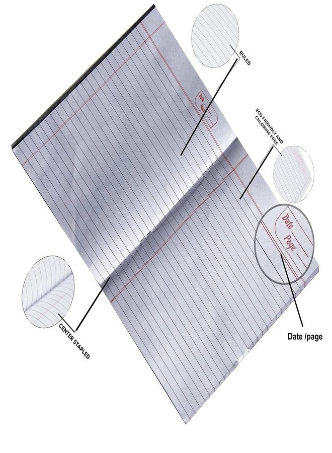Awadh Schoolmate Notebooks | School Copy | Exercise Notebook | Student Notebook | Class Cpoy - Single Line, 144 Pages, 220 mm x 170 mm - Pack Of 5 - Image 3