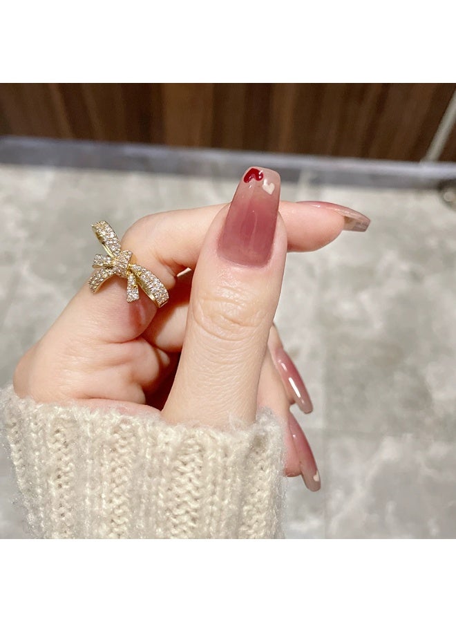 Goolsky أظافر ضغط بتدرج الخوخة الحيوية على شكل قلب - Image 4