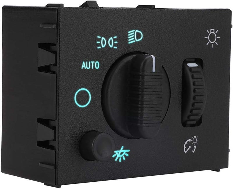 SWITCHDOCTOR Headlight Dimmer Switch for 2003-2007 Chevrolet Silverado, Sierra, Hummer H2, 2003-2006 Suburban, Tahoe, Avalanche, Yukon, Escalade (Green Light) - Image 1