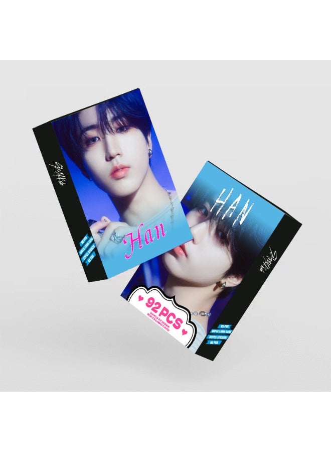 92 Hd Color Print Photo Card Han Zhicheng Double-sided Lomo Card Straykids Small Card Photo Card - Image 3