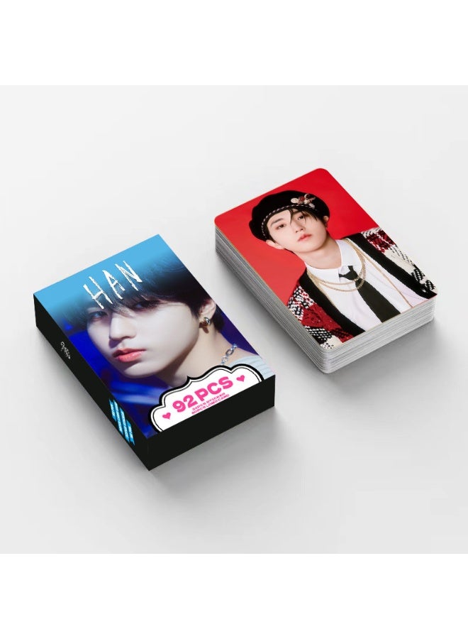 92 Hd Color Print Photo Card Han Zhicheng Double-sided Lomo Card Straykids Small Card Photo Card - Image 4