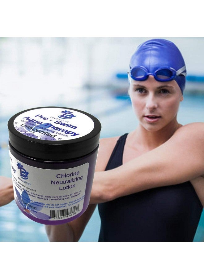 Diva Stuff Pre-Swim Aqua Therapy Chlorine Neutralizing Body Moisturizing Lotion for Swimmers, Protects Skin from Chlorine & Salt Water, 8 oz - Made in the USA, Unscented - Image 4