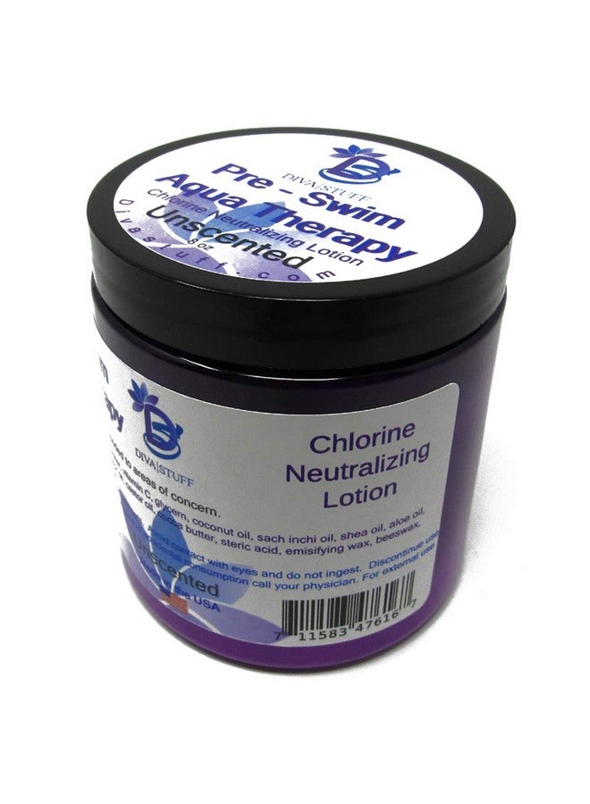 Diva Stuff Pre-Swim Aqua Therapy Chlorine Neutralizing Body Moisturizing Lotion for Swimmers, Protects Skin from Chlorine & Salt Water, 8 oz - Made in the USA, Unscented - Image 2