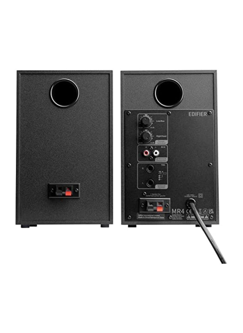 EDIFIER - Edifier MR4 Powered Studio Monitor Speakers, 4" Active Near-Field Monitor Speaker - Black (Pair) - Image 1