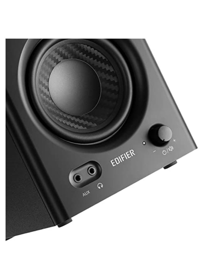 EDIFIER - Edifier MR4 Powered Studio Monitor Speakers, 4" Active Near-Field Monitor Speaker - Black (Pair) - Image 1