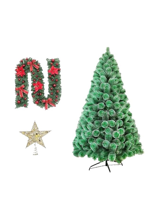 KUYING Artificial Tree & Rattan With Star Decoration Set 