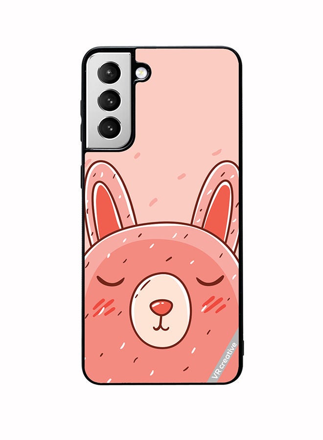 VR CREATIVE Protective Case Cover For Samsung Galaxy S22 Plus 5G Sleeping Rabbit Design Multicolour - Image 1