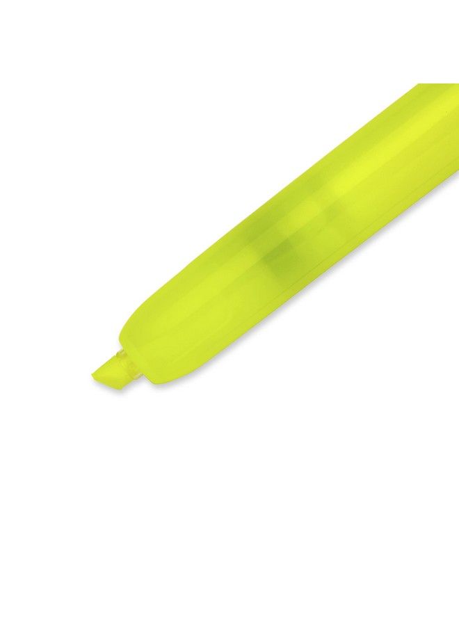 Sharpie Retractable Highlighters Chisel Tip Fluorescent Yellow 12 Count - Image 4